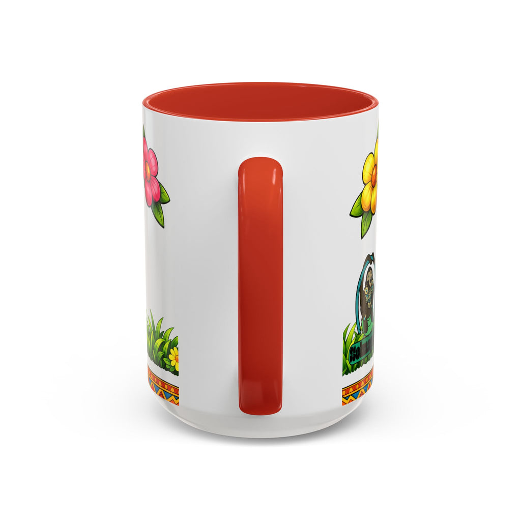 Cute Easter Bunny with Colorful Eggs Mug Accent Coffee Mug
