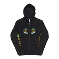 Quetzalcoatl Aztec Zip-Up Hoodie — Colorful Serpent & Calendar Design