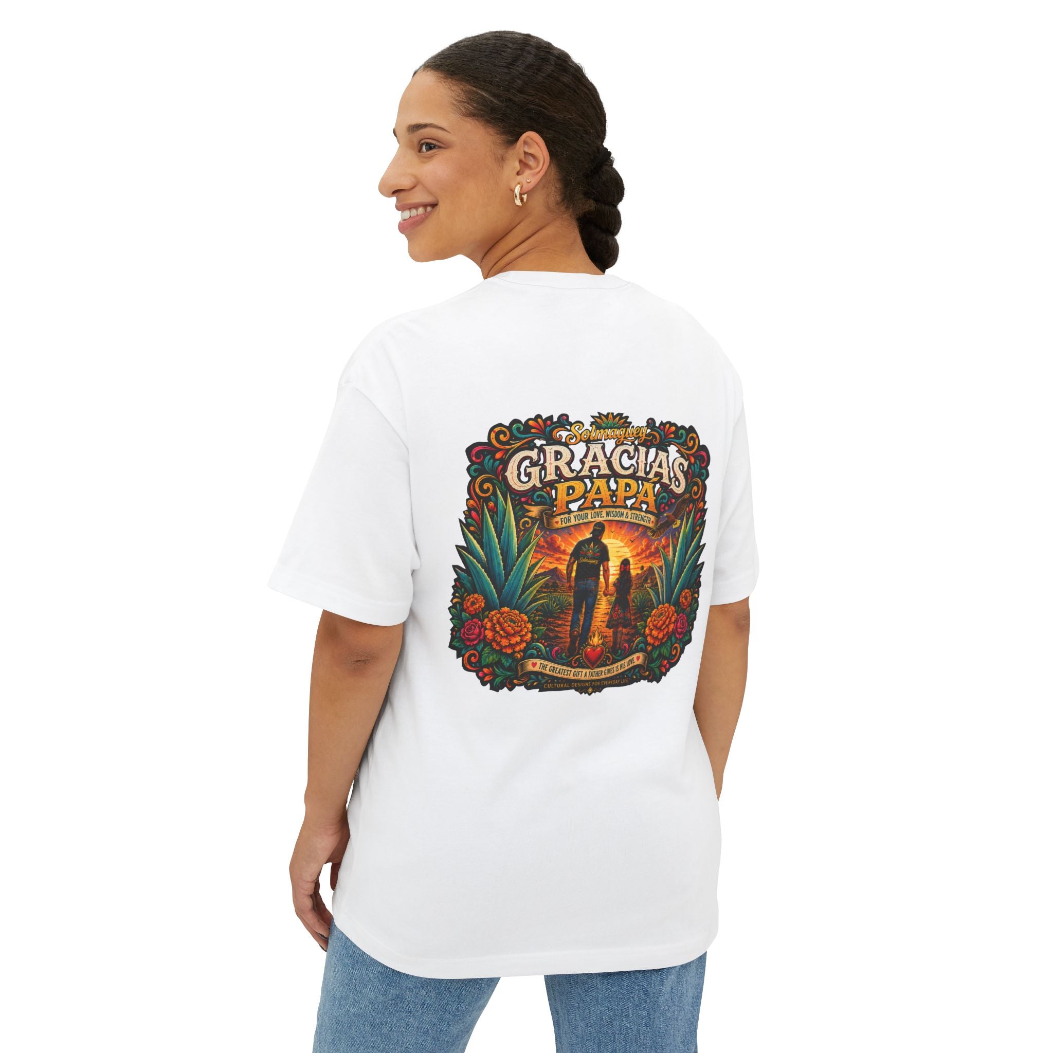 Gracias Papá Graphic Tee — Father & Daughter Tribute Shirt | Solmaguey™