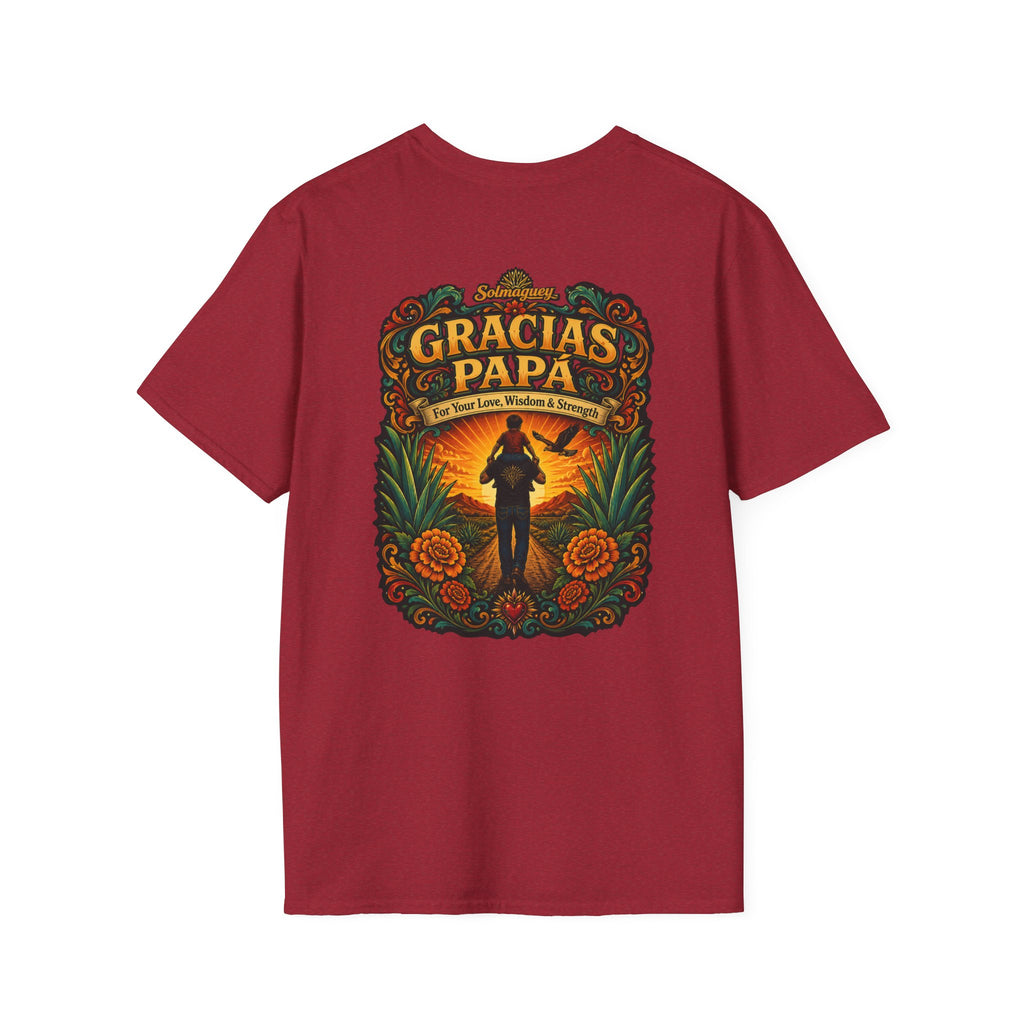 Gracias Papá Shirt, Mexican Dad Gift, Father Son Shirt, Father's Day Gift for Papa, Latino Dad Tee, Hispanic Family Shirt, Folk Art Father Gift