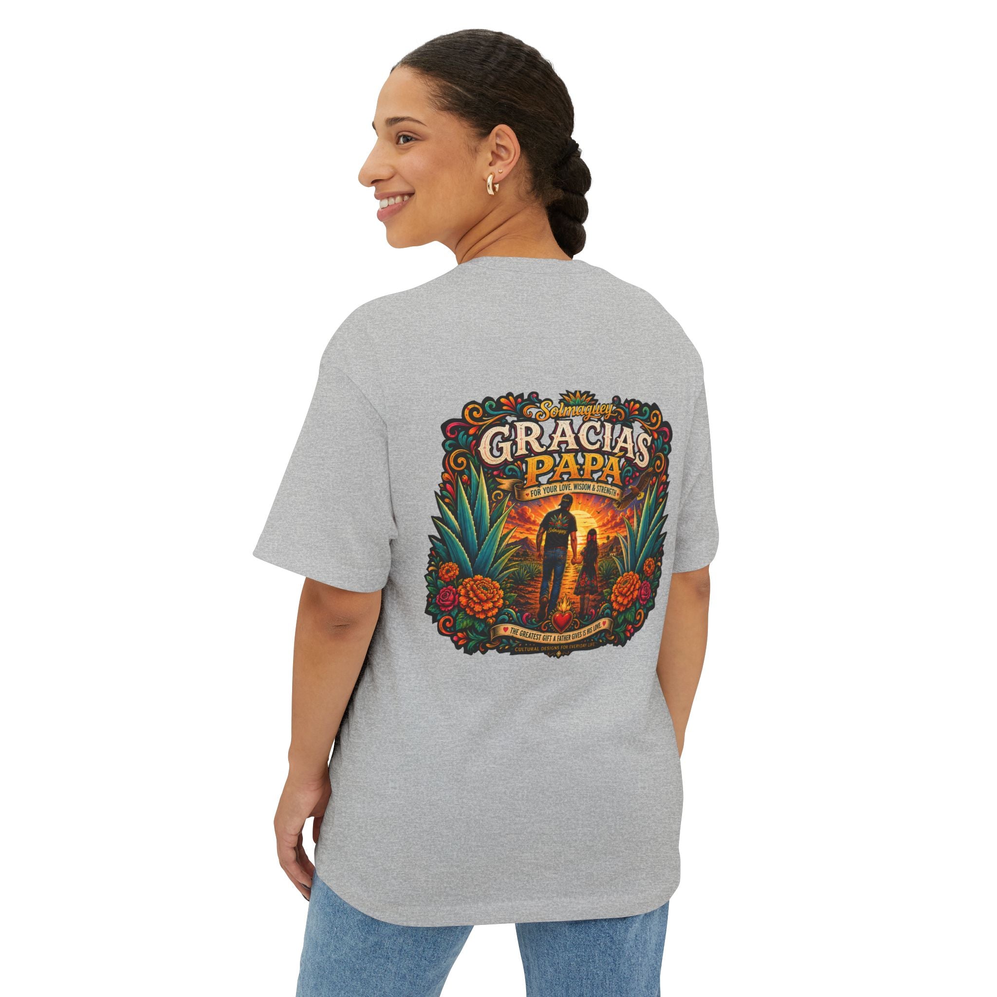 Gracias Papá Graphic Tee — Father & Daughter Tribute Shirt | Solmaguey™