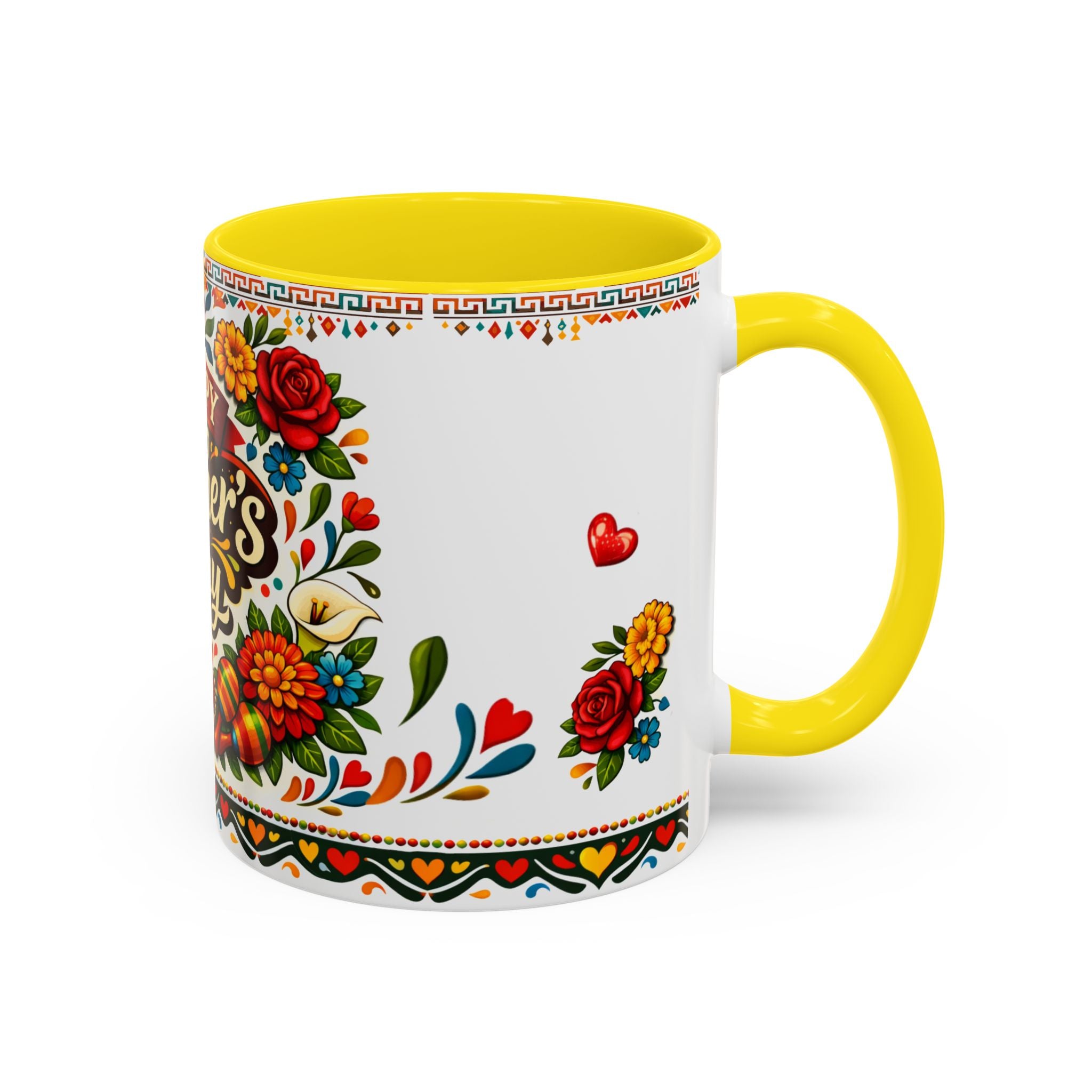 Happy Mother's Day Accent Mug-Colorful Floral Day of the Dead Design (11/15oz)