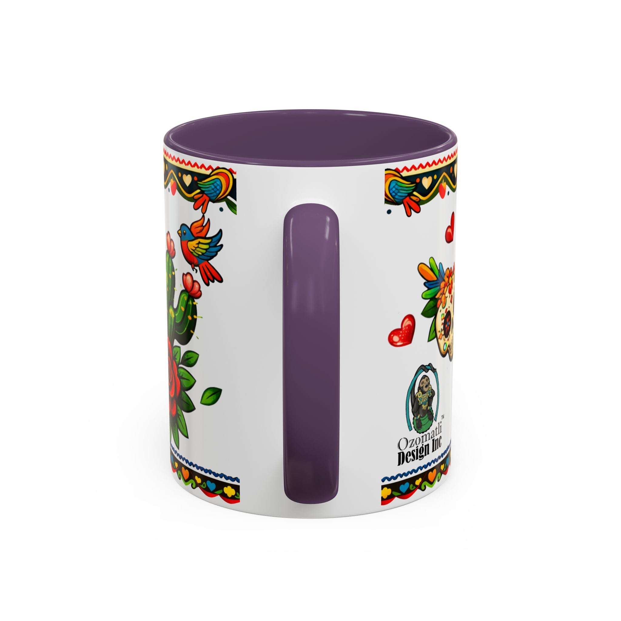 Happy Mother's Day Accent Coffee Mug – Colorful Mexican Folk Art Design