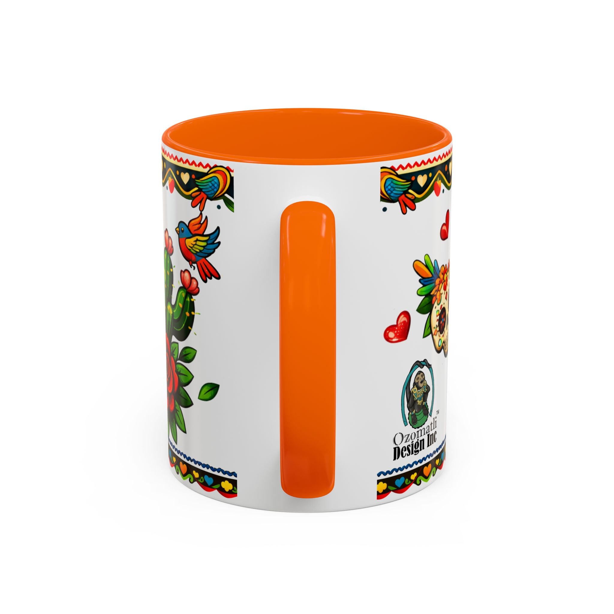 Happy Mother's Day Accent Coffee Mug – Colorful Mexican Folk Art Design